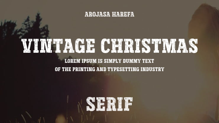 Vintage Christmas Font