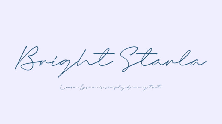 Bright Starla Font