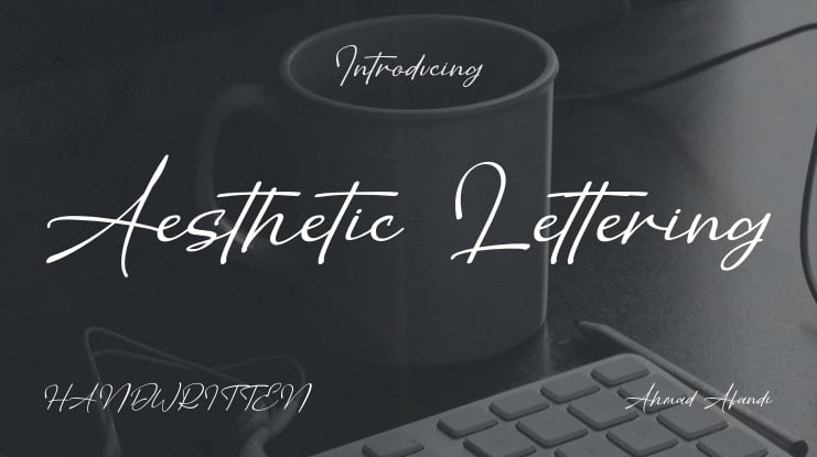 Aesthetic Lettering Font