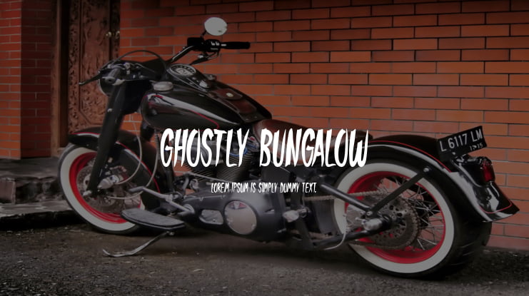 Ghostly Bungalow Font