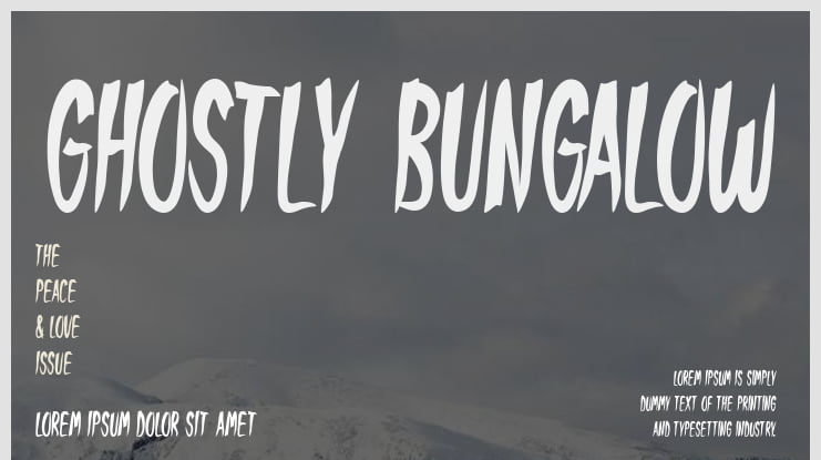 Ghostly Bungalow Font