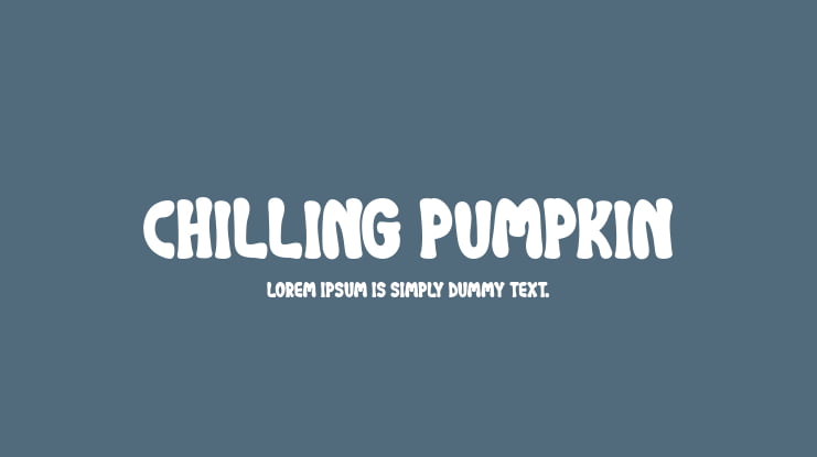 Chilling Pumpkin Font