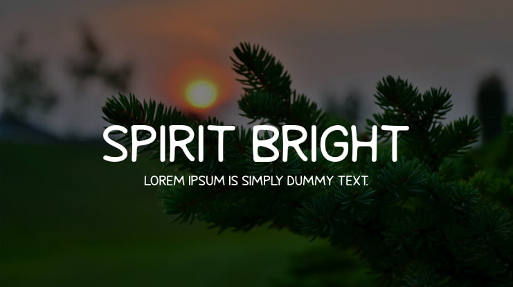 Spirit Bright Font