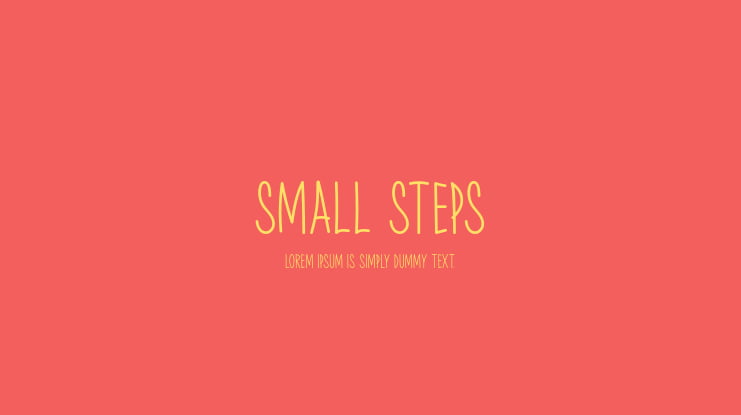 Small Steps Font