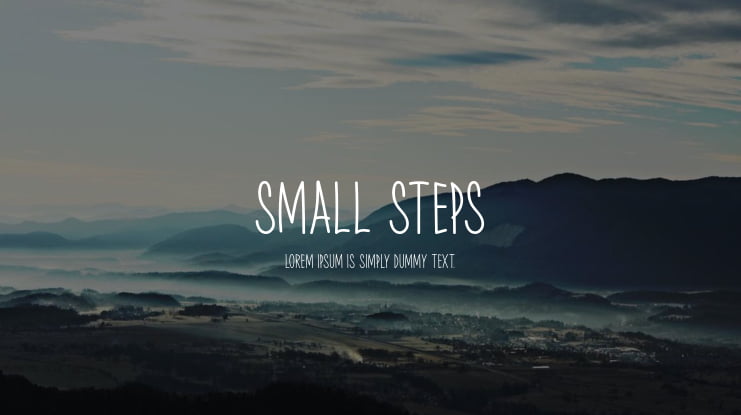 Small Steps Font