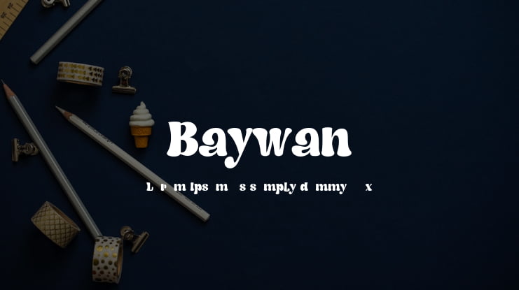 Baywan Font