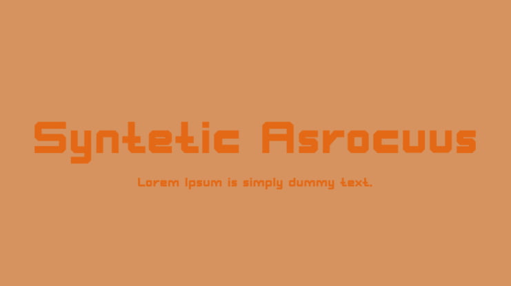 Syntetic Asrocuus Font