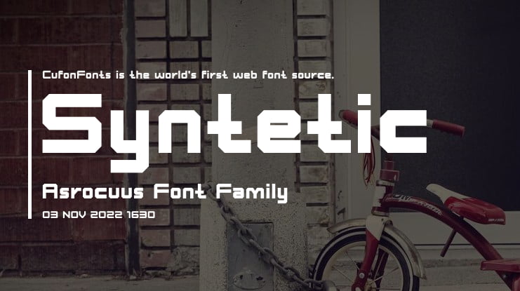 Syntetic Asrocuus Font