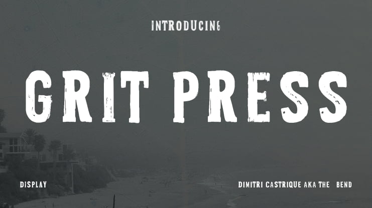 Grit Press Font