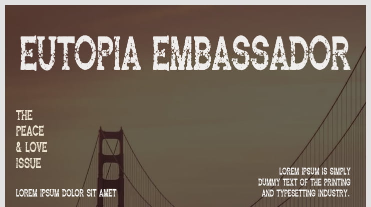 Eutopia Embassador Font