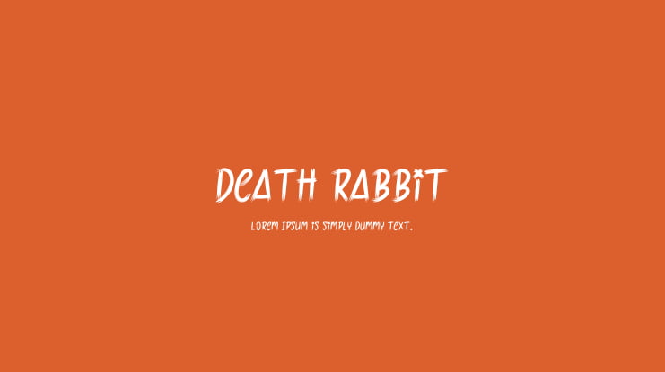 Death Rabbit Font