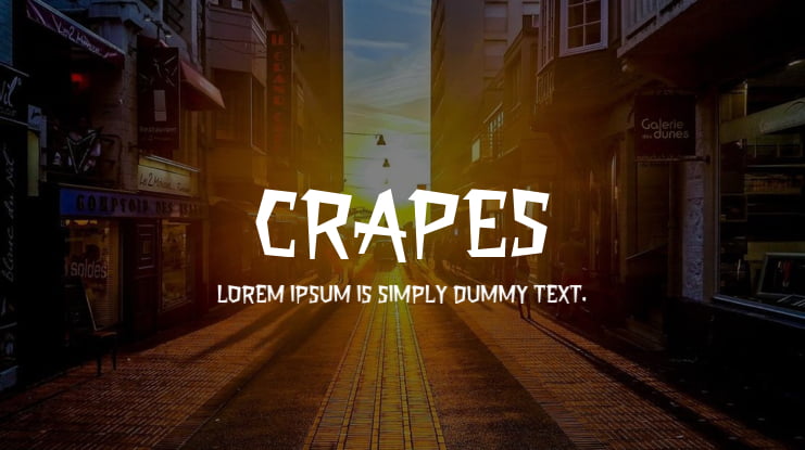 Crapes Font