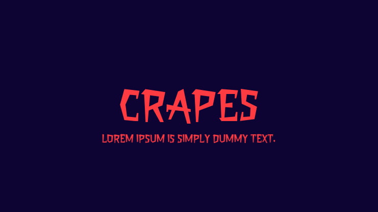 Crapes Font