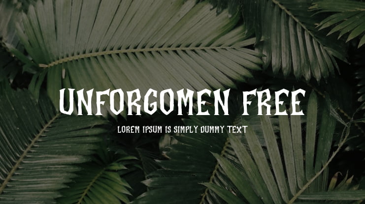 Unforgomen Free Font