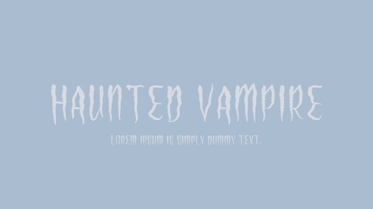 Haunted Vampire Font