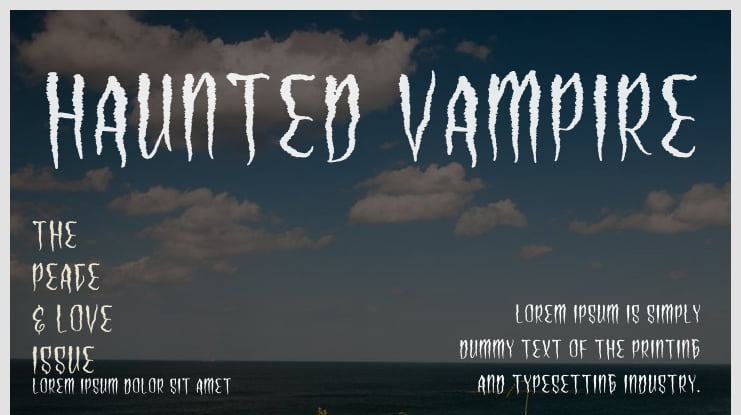 Haunted Vampire Font