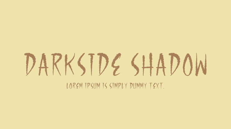 Darkside Shadow Font