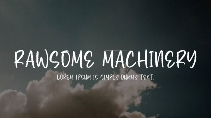 Rawsome Machinery Font