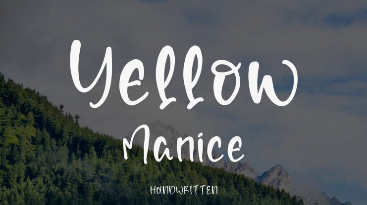 Yellow Manice Font