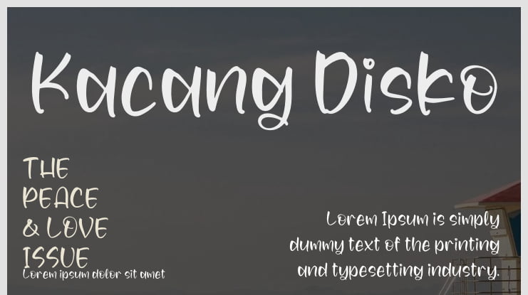 Kacang Disko Font