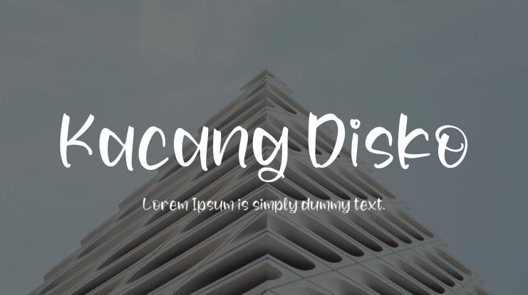 Kacang Disko Font