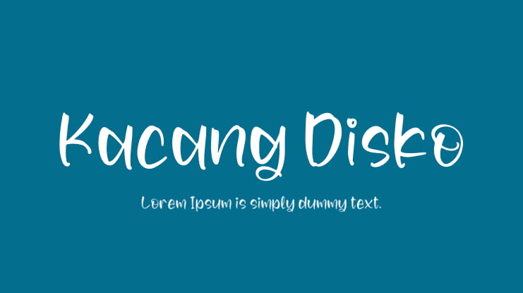 Kacang Disko Font