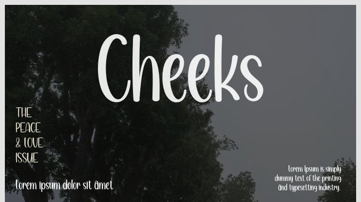 Cheeks Font