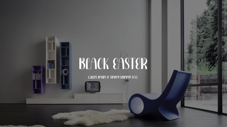 Black Easter Font