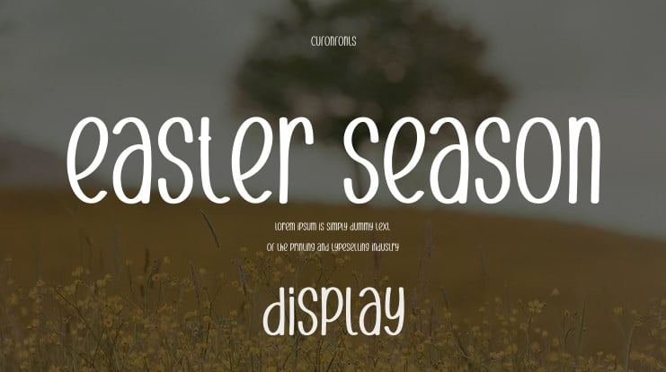 Easter Season Font