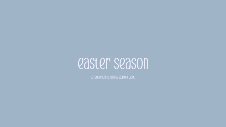 Easter Season Font