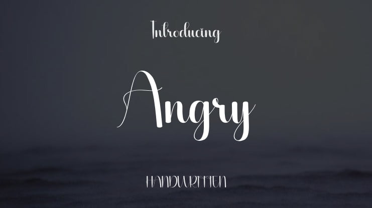 Angry Font