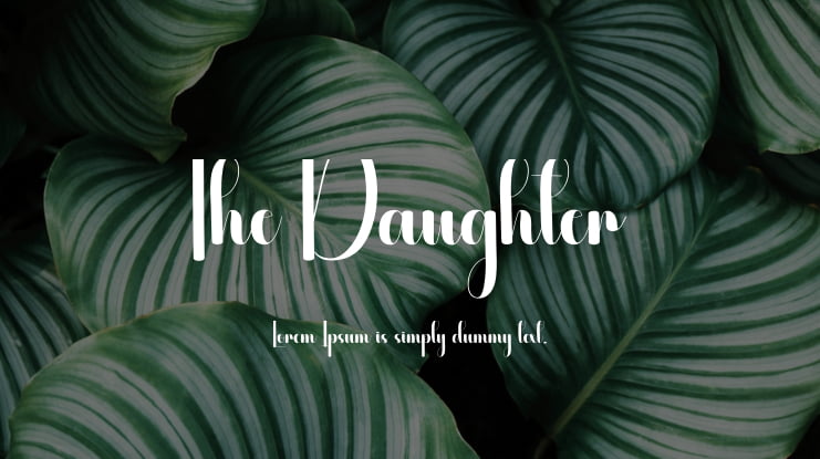 The Daughter Font