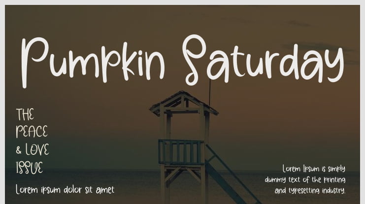 Pumpkin Saturday Font