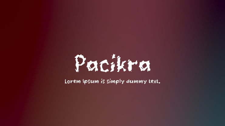 Pacikra Font