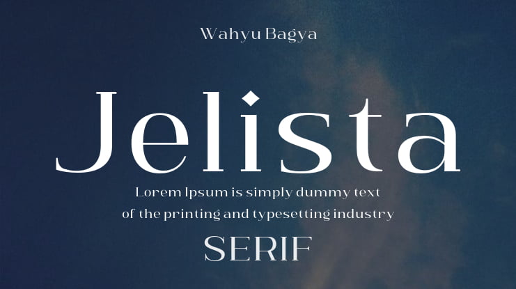 Jelista Font Family