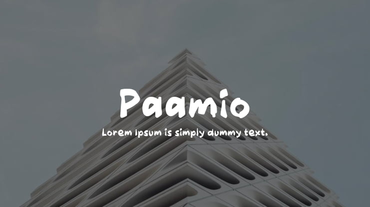 Paamio Font