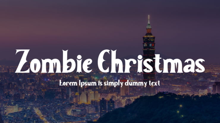 Zombie Christmas Font