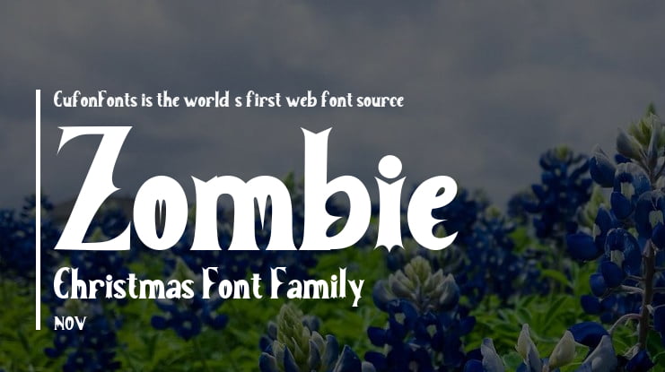 Zombie Christmas Font