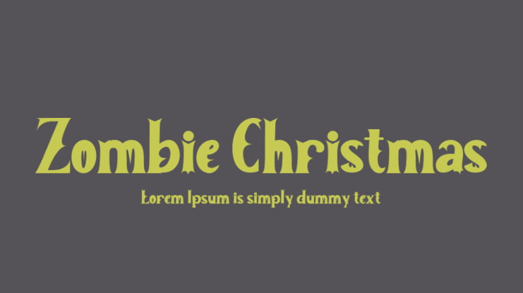 Zombie Christmas Font