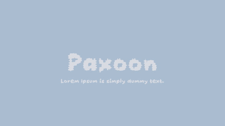 Paxoon Font