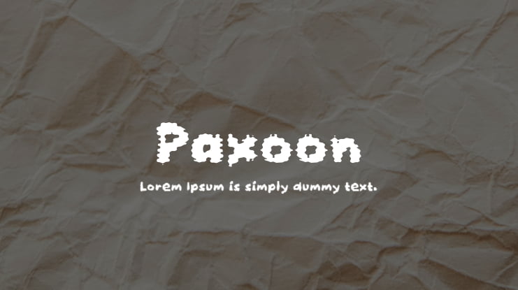 Paxoon Font