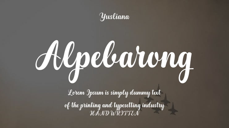 Alpebarong Font