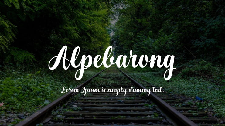 Alpebarong Font