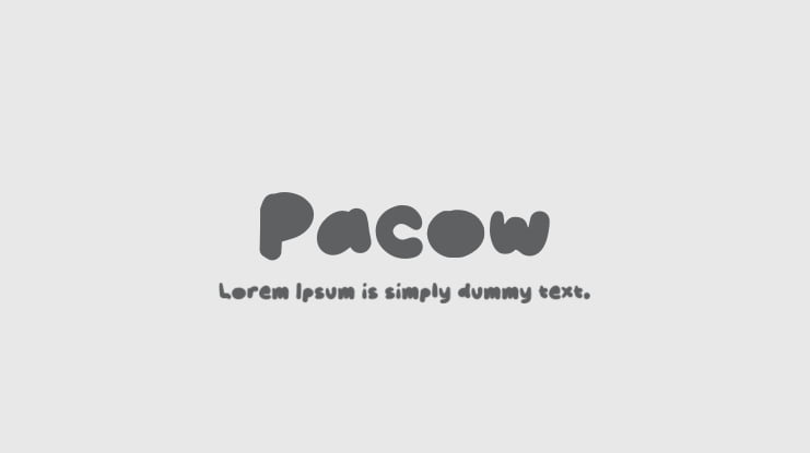 Pacow Font