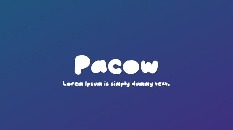 Pacow Font