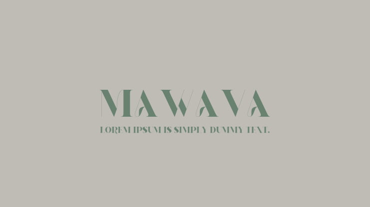 MAWAVA Font