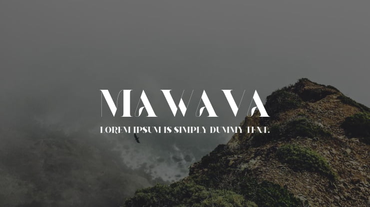 MAWAVA Font