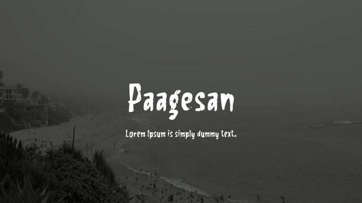 Paagesan Font