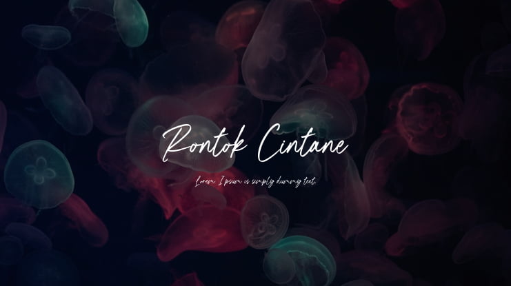 Rontok Cintane Font