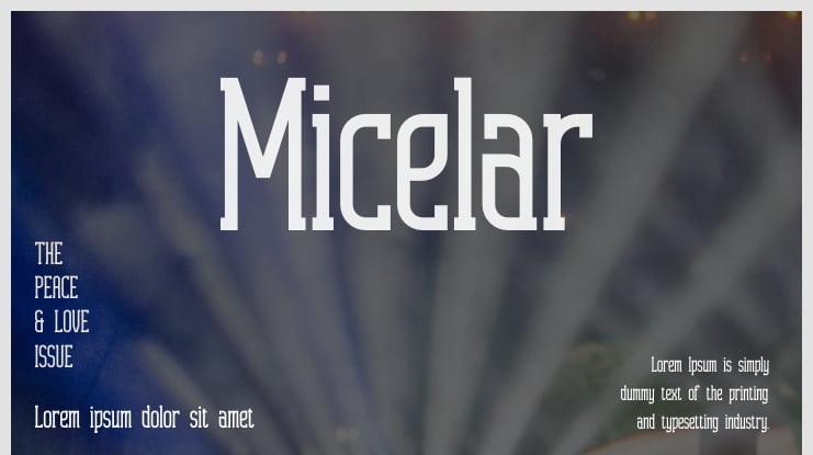 Micelar Font